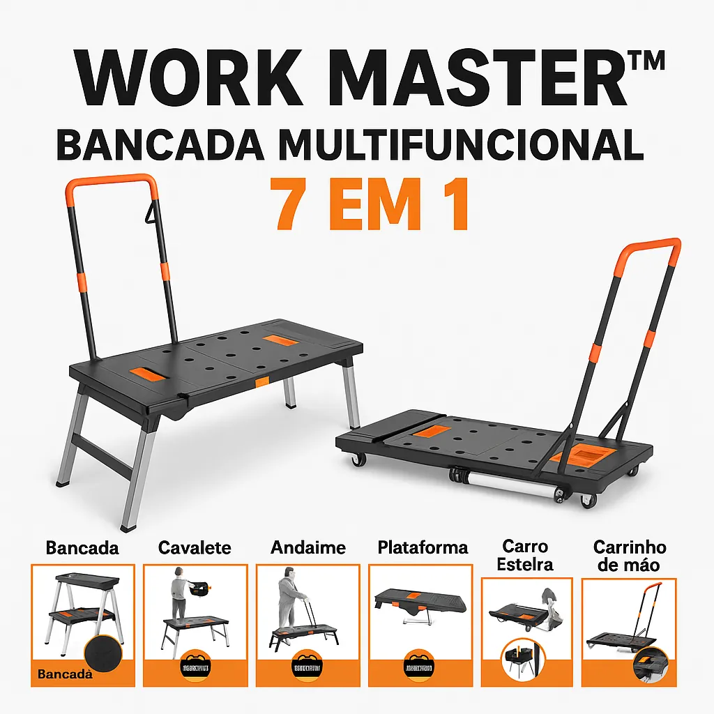 Work Master – Bancada Multifuncional 7 em 1