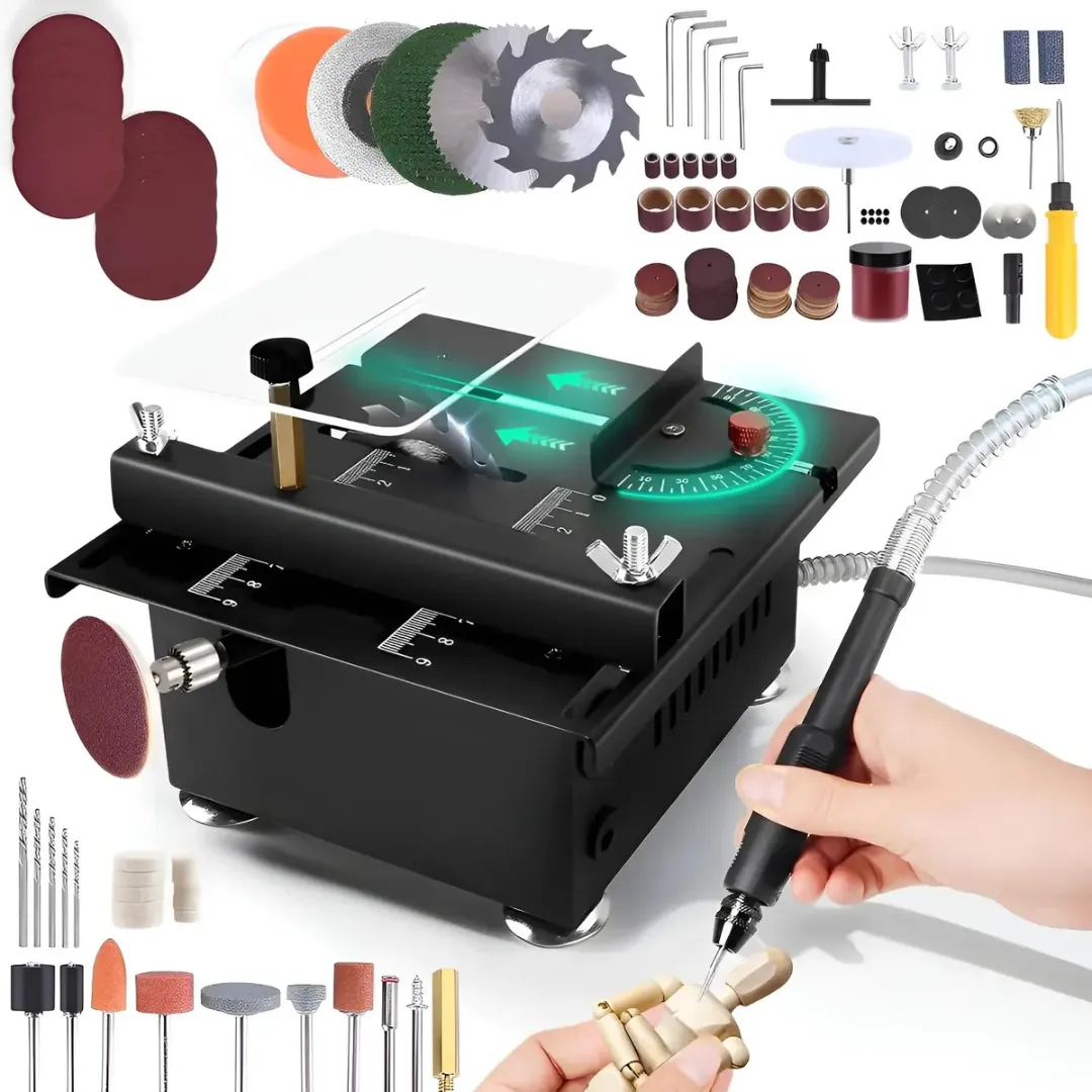 MultiCut Pro Mini Serra De Bancada Multifuncional + Kit completo
