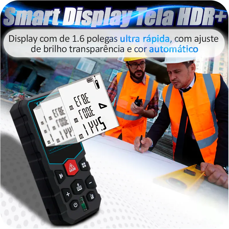 Trena Métrica a Laser Display Profissional